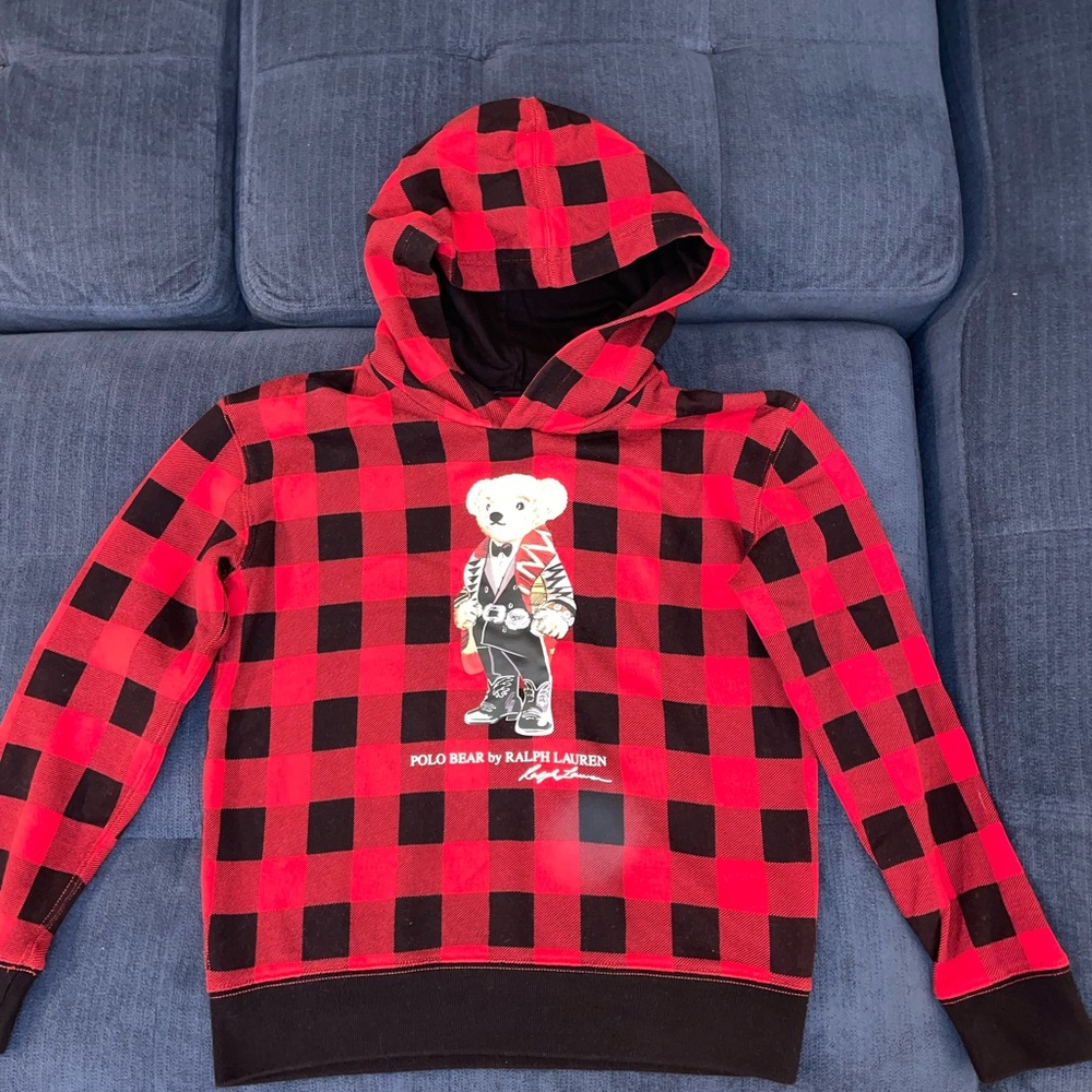 Ralph Lauren Red and Black Hoodie